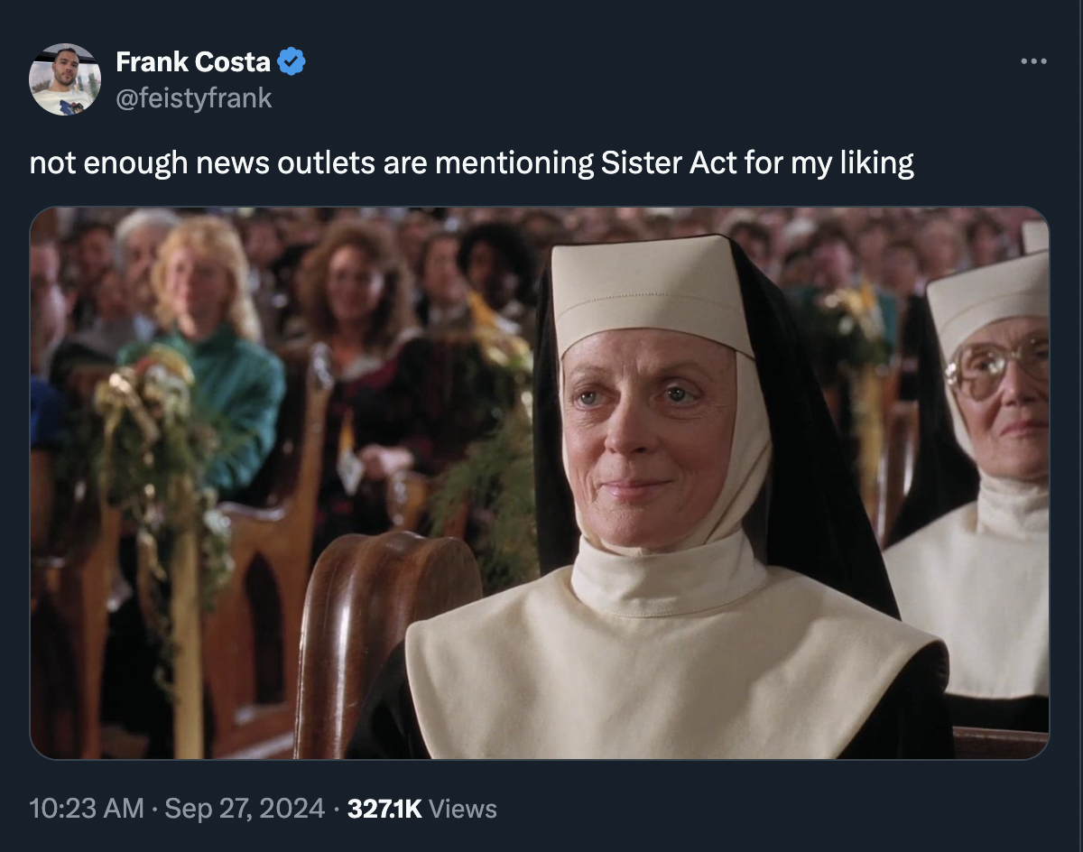 senior citizen - Frank Costa not enough news outlets are mentioning Sister Act for my liking Views